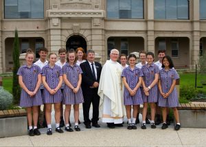 Sion House Captains - Allman - Georgia Bloink, Max Stobie, Champagnat - Sienna Wynd, Ashton Wright, Daly - Ashlee Mierendorff, Bailey Telfer, Principal Chris Randell, Dean Peter Bickley, Paulinus - Hamish MacGregor, Zali Gallagher, Raphaela, Jesse McDiarmid, Zoe Condon and Theodore - Cory Felmingham, Elisabeth Mijares.